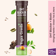 Vegan Greens Plant Based DHT Blocker Natural Herbs Effervescent Tablets - Orange