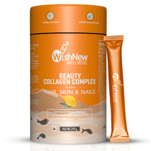 WishNew Wellness Beauty Collagen Complex for Healthy Hair, Skin & Nails - Mango Flavor