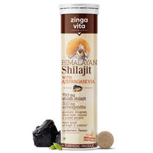 Zingavita Himalayan Shilajit with Ashwagandha Effervescent Tablets