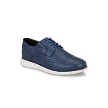 Hitz Men's Blue Synthetic Lace-up Casual Shoes