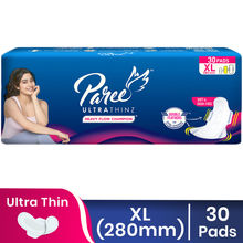 Paree Ultra Thinz 30 Sanitary Pads Soft &Thin Pads Double Feathers for Extra Coverage