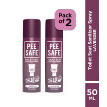 Pee Safe Lavender Toilet Seat Sanitizer Spray - Anti-Odour & Travel-Friendly (Pack of 2, 50ml)