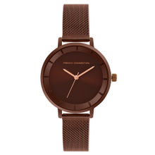 French Connection Brown Analog Round Dial Calin Watch For Women FCN00016A