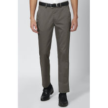 Peter England Casuals Men Grey Formal Trousers