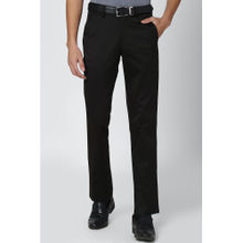 Peter England Casuals Men Black Formal Trousers