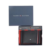 Tommy Hilfiger Riley Mens Leather Money Clip Textured Navy 8903496173239