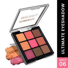 Swiss Beauty Ultimate 9 Pigmented Colors Eyeshadow Palette - Shade 06
