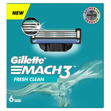 Gillette Mach 3 Shaving Blades for men (Pack Of 6 Cartridges)