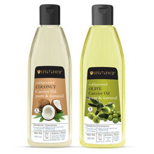 Soulflower Extra Virgin Coconut & Olive Oil Hair Care Super Saver Combo
