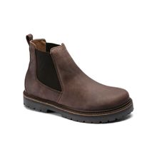 Birkenstock Stalon Nubuck Leather Brown Flat Boots