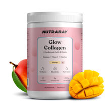 Nutrabay Korean Marine Glow Collagen Peptides Powder with Hyaluronic Acid & Biotin - Mango