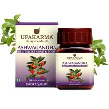 Upakarma Ayurveda Organic Ashwagandha 500mg - Stress Relief, Anti-Anxiety