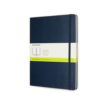 MOLESKINE Classic Extra Large Hard Cover Notebook (Plain) - Sapphire Blue