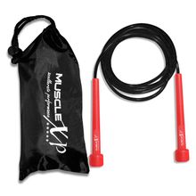 MuscleXP Skipping Rope (Jumping Rope) For Men, Women & Children, Jumping Rope For Kids (Red / Black)