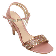 CATWALK Pink Hot-Fix Rhinestone Sandals