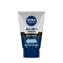 NIVEA MEN Face Wash, All in 1 Charcoal, to Detoxify & Refresh Skin with 10x Vitamin C Effect