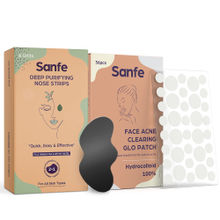 Sanfe Deep Purifying Nose Strips & Face Acne Clearing Glo Patch Combo