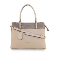 ESBEDA Beige Color Structured Solid Handbag for Women