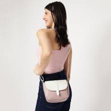Fastrack Lilac Color-Blocked Sling Bag for Women