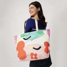 Fastrack Women Floral Printed Large Tote Bag Fits Upto 15" Laptop