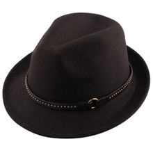 The Tie Hub Vintage Solid Black Fedora Hat