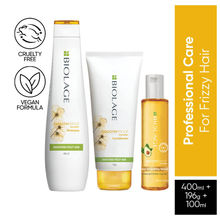 Matrix Biolage Professional 3-Step Regime For Dry & Frizzy Hair, 72 Hrs Frizz Control