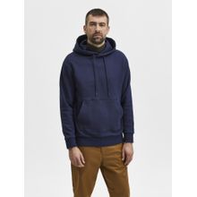 Selected Men Solid Casual Navy Blue Sweatshirt