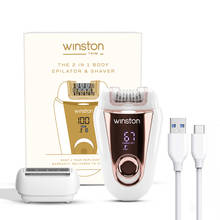 Winston Rechargeable 2-in-1 Body Epilator and Body Shaver for Women with Smooth Glide Technology