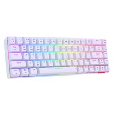 Portronics Hydra Wireless Gaming Keyboard,Wi-Fi 2.4 GHz, RGB Lights 16.8 Million Colors (White)