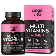 Zingavita Multivitamin Tablets For Women - For Skin, Energy, Stamina And Immunity Support