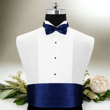 PELUCHE Dark Navy Blue Cummerband And Bowtie