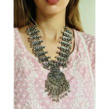 Azai by Nykaa Fashion Oxidized Silver Ethnic Necklace