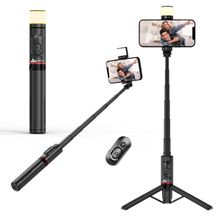 WeCool S4 Bluetooth Selfie Stick with Light, 6 Shades (3 Colors and 2 Tones) Stable Tripod Stand