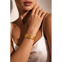 Niska Antitarnish Exaggerated Punk Geometric Iron Bangle