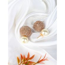 Da Firenzie Gold-Plated Gold Rhinestone Drop Earrings