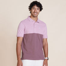 GLOOT Color Block Polo T-Shirt GLA013 Lavender GLA013