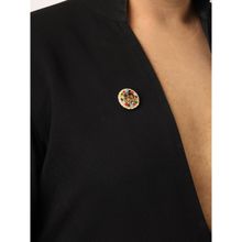 Ruby Raang Studio Navratan Radha Krishan Brooch