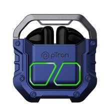 pTron Bassbuds Xtreme Tws Earbuds 32Hrs Playtime Deep Bass Stereo Calls & Ipx4 - Blue