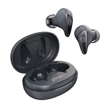 pTron Bassbuds Wave Enc Bluetooth 5.3 Wireless In-Ear Tws Earbuds with 40Hrs Total Playtime-Grey