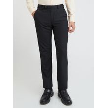 Park Avenue Regular Fit Solid Black Trousers