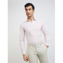 Park Avenue Men Slim Fit Blended Fabric Checks Pink Formal Shirt