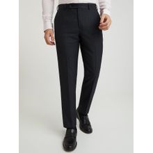 Park Avenue Regular Fit Checkered Black Formal Trouser