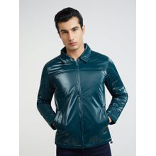 Parx Regular Fit Solid Dark Green Jacket
