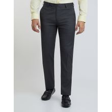 Raymond Slim Fit Solid Grey Trouser