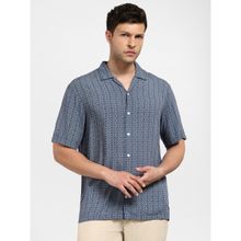 Selected Dark Navy Printed Short Sleeves Shirt