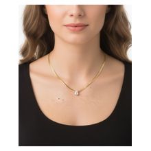 Shopsiiri Solitaire Grace White Stone Necklace
