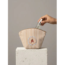 ETCETERA Stripe Right Vanity Pouch -Hot Chillies Beige