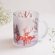 Strokes by Namrata Mehta Christmas Frosted Glass Mug