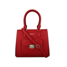 Kenneth Cole Red Solid Satchel Handbag