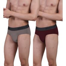 FREECULTR Men's Anti-Microbial Air-Soft Micromodal Underwear Brief, Pack of 2 - Multi-Color